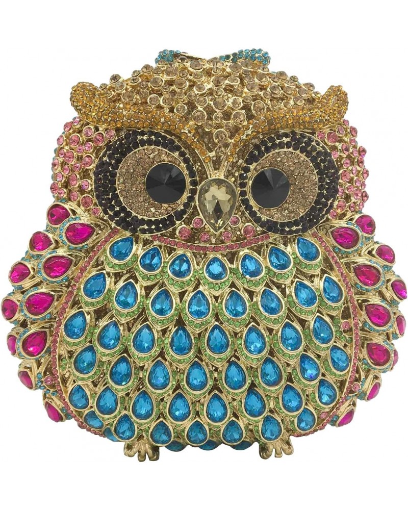 Cute Owl Clutch Women Crystal Evening bags Formal Dinner Rhinestone Handbag Party Purse $35.63 Evening Bags