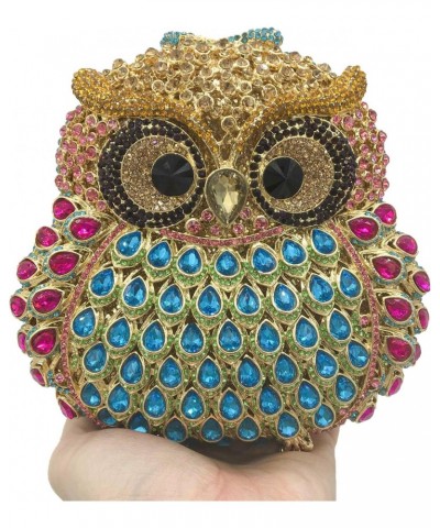 Cute Owl Clutch Women Crystal Evening bags Formal Dinner Rhinestone Handbag Party Purse $35.63 Evening Bags