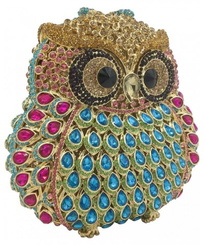 Cute Owl Clutch Women Crystal Evening bags Formal Dinner Rhinestone Handbag Party Purse $35.63 Evening Bags