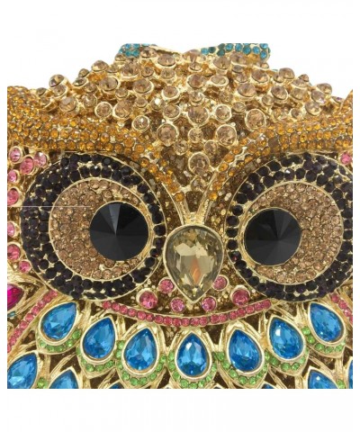 Cute Owl Clutch Women Crystal Evening bags Formal Dinner Rhinestone Handbag Party Purse $35.63 Evening Bags