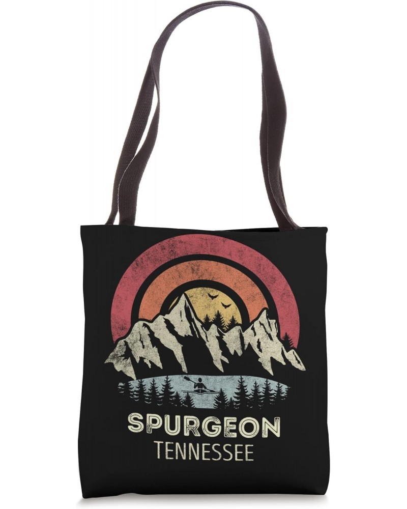 Spurgeon Tennessee Mountain Sunset Sunrise Kayaking Tote Bag $15.39 Totes