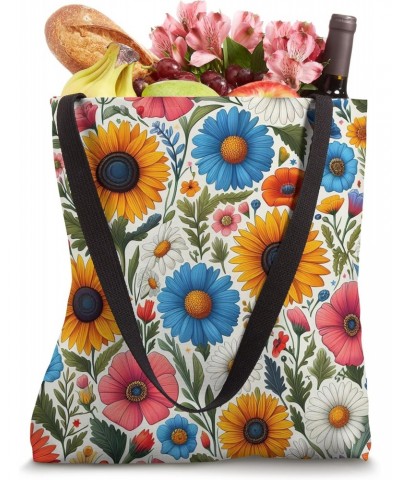 Spring Wildflower Wildflower Floral Tote Bag $12.23 Totes