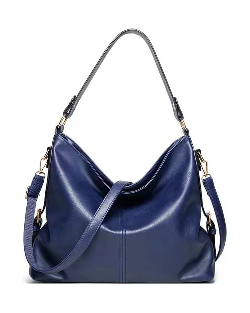 Handbags for Women Fashion Ladies Hobo bag Purse Leather Shoulder Bag Large Crossbody Bags Blue $18.44 Hobo Bags