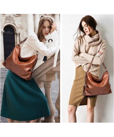 Handbags for Women Fashion Ladies Hobo bag Purse Leather Shoulder Bag Large Crossbody Bags Blue $18.44 Hobo Bags