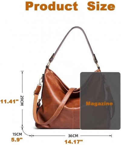 Handbags for Women Fashion Ladies Hobo bag Purse Leather Shoulder Bag Large Crossbody Bags Blue $18.44 Hobo Bags