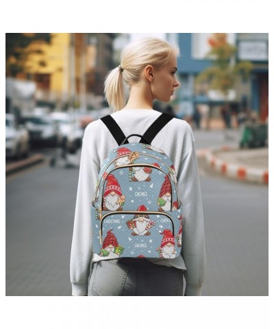 Black Cream White Cow Women Backpack Purse Quilted Travel Backpack for Women Small Mini Backpack for Women Cute Christmas Gno...