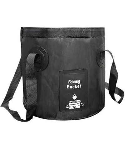 Folding Bucket Foldable Water Pails Portable Water Storage Bag Fishing Bucket for Travel Hiking Fishing Boatings 24.5*25cm St...