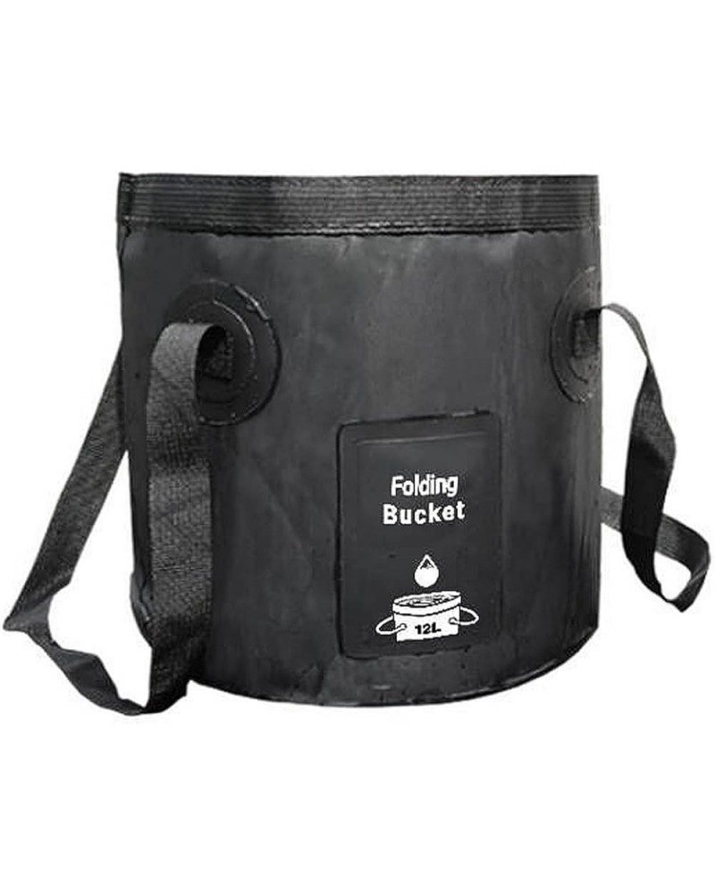 Folding Bucket Foldable Water Pails Portable Water Storage Bag Fishing Bucket for Travel Hiking Fishing Boatings 24.5*25cm St...