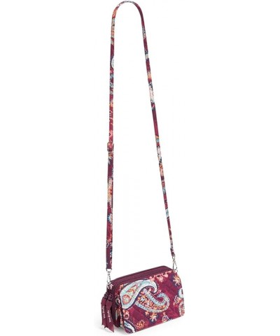 Cotton All in One Crossbody Purse with RFID Protection Paisley Jamboree - Recycled Cotton $32.80 Crossbody Bags