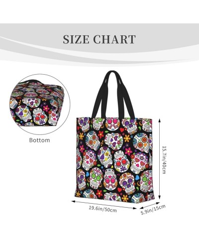 Large Capacity Shopping Bag for Women Shoulder Tote Handbag Vintage Aesthetic Travel Work Picnic Pattern (334) $12.74 Totes