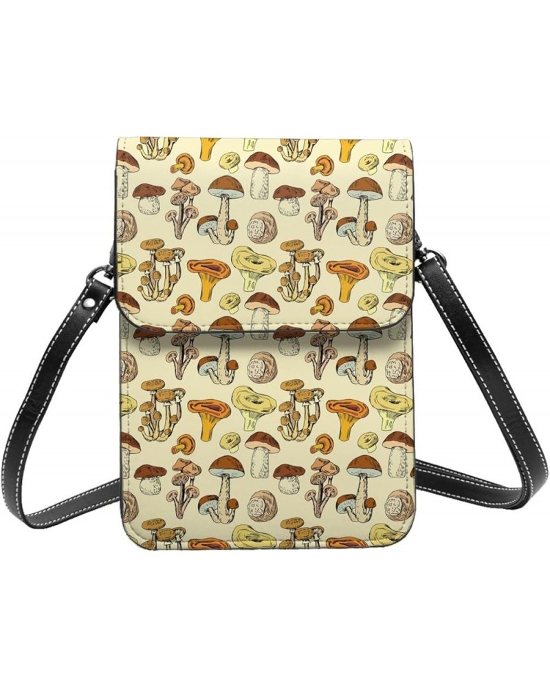 Womens Crossbody Bags Mushroom Pattern Phone Bag Wallet Purses Adjustable Strap Mushroom Pattern (3) $14.74 Crossbody Bags