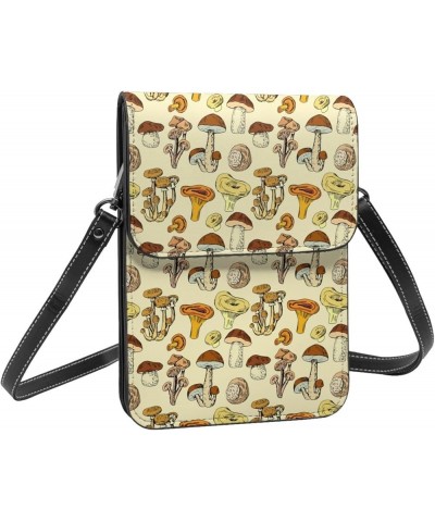 Womens Crossbody Bags Mushroom Pattern Phone Bag Wallet Purses Adjustable Strap Mushroom Pattern (3) $14.74 Crossbody Bags