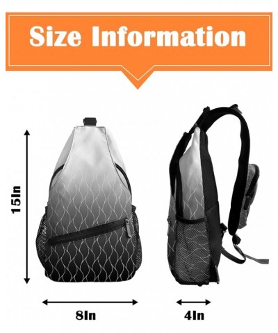 Crossbody Bags for Men Women Waterproof Sling Bag Shoulder Chest Bag Backpack Daypack for Hiking Travel Sports Running Textur...