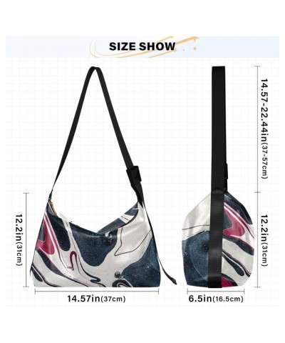 Marble Abstract Ancient Art Painting Womens Tote Bag Leather Shoulder Bag For Women Men Large Hobo Cross Body Bags Handbag $1...