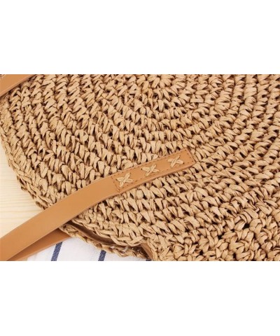 Straw Beach Bag for Women Summer Woven Tote Bag Rattan Handbag Shoulder Bag Hobo Bohemian Large Beige-b $22.03 Shoulder Bags