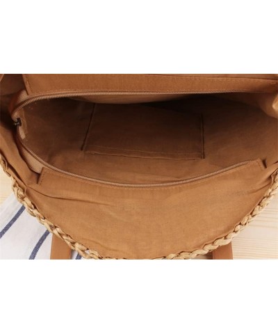 Straw Beach Bag for Women Summer Woven Tote Bag Rattan Handbag Shoulder Bag Hobo Bohemian Large Beige-b $22.03 Shoulder Bags