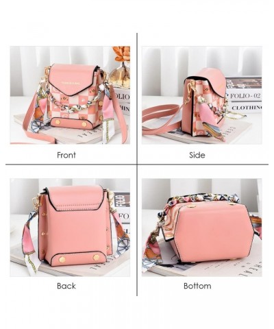 Girls Small Crossbody Shoulder Bags Roomy Pockets Mini Cellphone Bag Cell Phone Wallet Purses for Women Teen Girls Silk Ribbo...