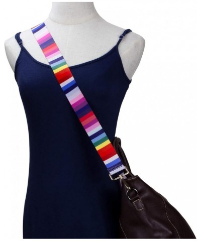 Crossbody Strap for Purses Replacement Adjustable Guitar Multicolor Style Handbag Straps Color Stripe $8.54 Crossbody Bags