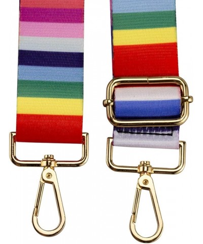 Crossbody Strap for Purses Replacement Adjustable Guitar Multicolor Style Handbag Straps Color Stripe $8.54 Crossbody Bags