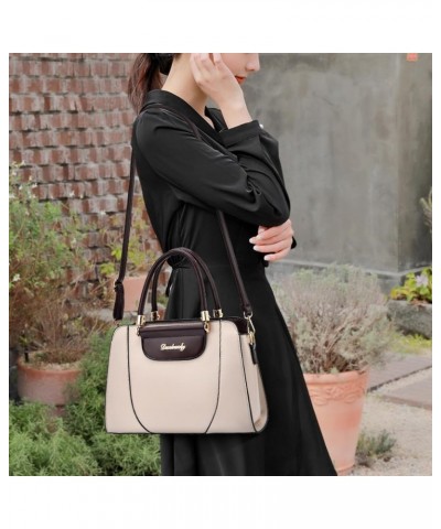 Large-capacity handbag contrasting atmosphere shoulder crossbody bag Light Gray $25.07 Totes