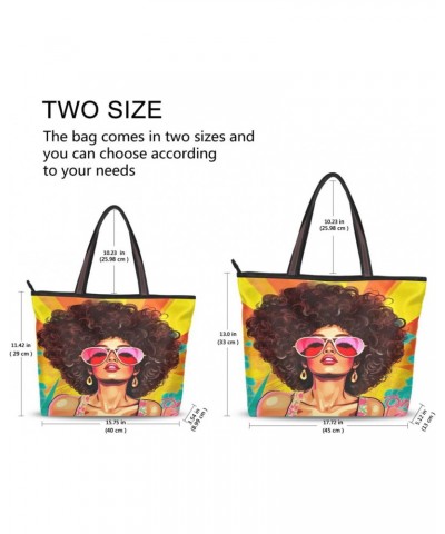 Women Tote Bags American Africa Black Pretty Girl Top Handle Satchel Handbags Shoulder Bag for Shopping 20848817 $12.38 Satchels