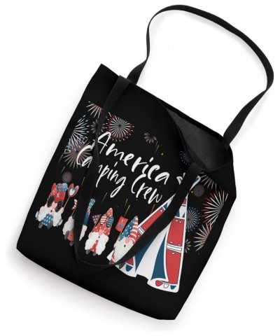 Funny Camping Gnomes Crew America Camper Outdoor 4th of July Tote Bag $9.45 Totes