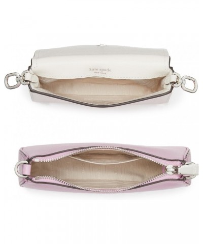 Colorblocked Saffiano Leather Double Up Crossbody, Parchment Multi $119.88 Crossbody Bags