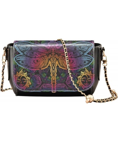 Colorfel Dragonfly Women's Crossbody Handbags, PU Leather Flap Crossbody Bags, Women's Shoulder Handbag Purse Style01 $22.39 ...