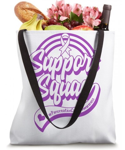 Pancreatic Cancer My Support Warrior Squad Pancreaticcancer Tote Bag $13.78 Totes