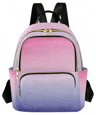 Women Backpack Gradient Purple Pink Anti-Theft Travel Backpack with Luggage Belt Durable Lightweight Handbag Lady Purse Roomy...