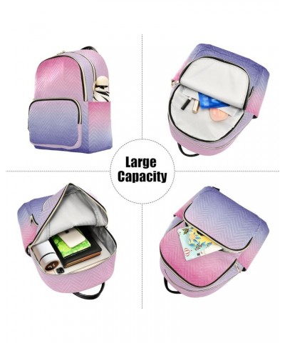 Women Backpack Gradient Purple Pink Anti-Theft Travel Backpack with Luggage Belt Durable Lightweight Handbag Lady Purse Roomy...