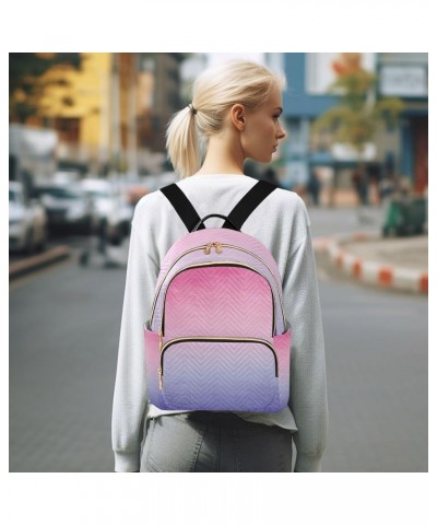 Women Backpack Gradient Purple Pink Anti-Theft Travel Backpack with Luggage Belt Durable Lightweight Handbag Lady Purse Roomy...