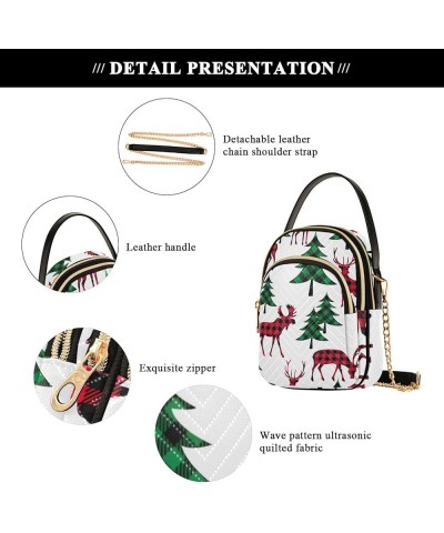 Cute Yoga Frogs Funny Phone Bag with Strap Leather Quilted Designer Crossbody Bag Shoulder Purse for Women Buffalo Plaid Wood...