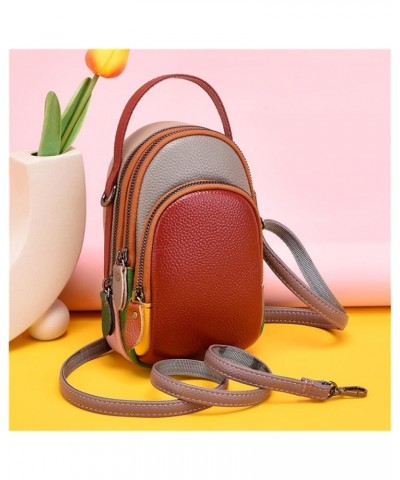 Women Handbag Leather Shoulder Bag Fashion Luxury Female Messenger Bag Mini Phone Bags and Women Wallets (Color : G, Size : 8...