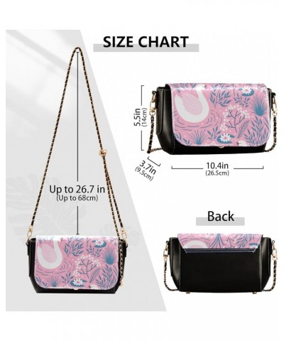 Crossbody Bags for Women Trendy Women's Black Shoulder Bag Small PU Leather Flap Cross Body Bag Handbags Pattern8 $22.95 Cros...