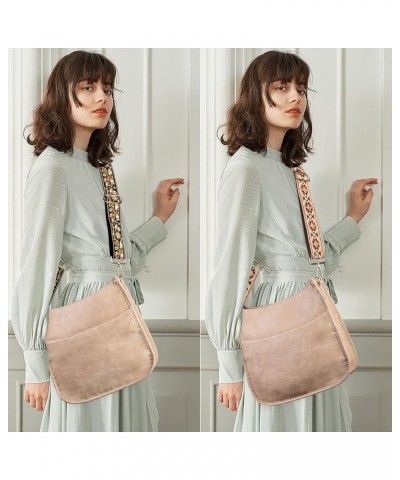 Vegan Leather Crossbody Fashion Shoulder Bag Purse with Adjustable Strap B1-light Khaki $9.68 Crossbody Bags