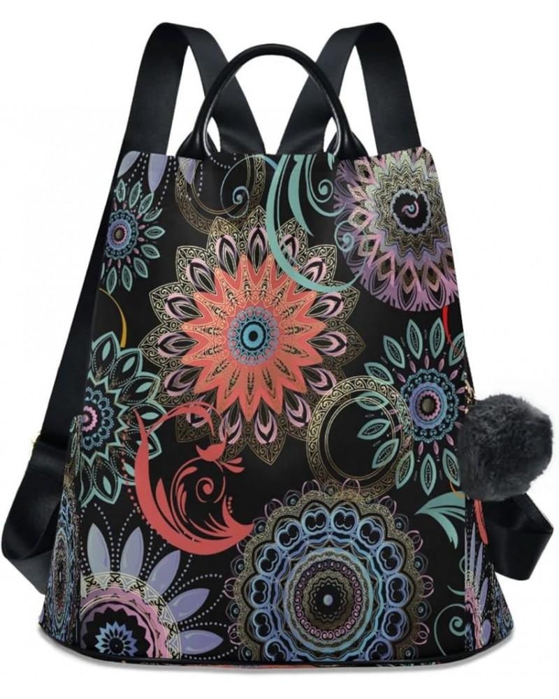 Mandala Ethnic Anti-Theft Backpack Purse for Women Fashion Bag Travel Back Pack Rucksack Shoulder Bag 2 $12.30 Backpacks