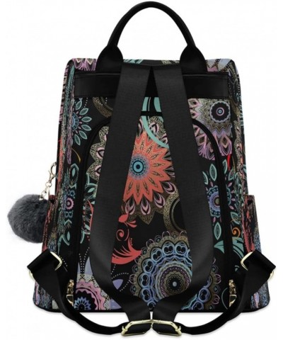 Mandala Ethnic Anti-Theft Backpack Purse for Women Fashion Bag Travel Back Pack Rucksack Shoulder Bag 2 $12.30 Backpacks