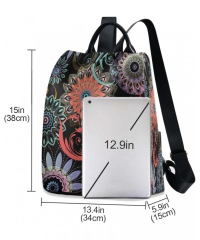 Mandala Ethnic Anti-Theft Backpack Purse for Women Fashion Bag Travel Back Pack Rucksack Shoulder Bag 2 $12.30 Backpacks