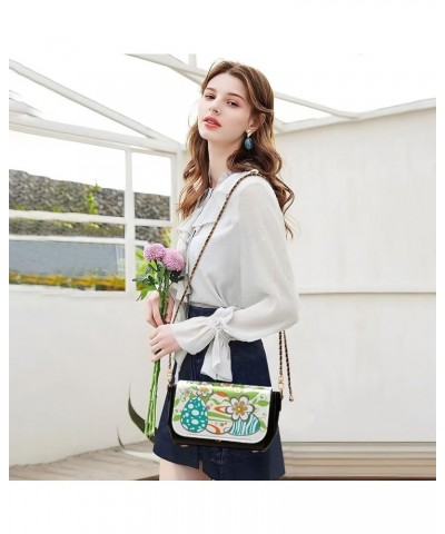 Crossbody Bags for Women Trendy Women's Black Shoulder Bag Small PU Leather Flap Cross Body Bag Handbags Pattern17 $21.72 Cro...