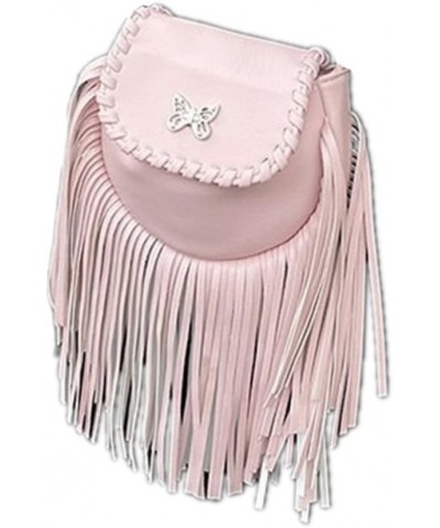 Mini Butterfly Fringe Small Shoulder Bag Stylish crossbody bag for women Pink $16.16 Crossbody Bags