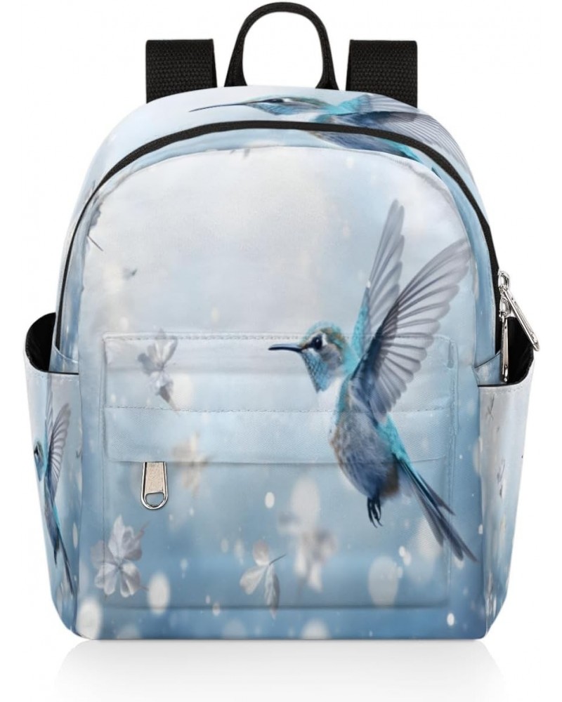 Hummingbird Bird Small Backpack for Women Ladies Mini Backpack Travel Casual Backpack Purse Satchel Daypack $23.23 Backpacks