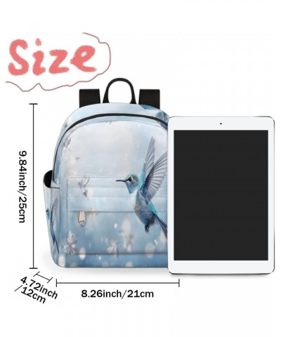 Hummingbird Bird Small Backpack for Women Ladies Mini Backpack Travel Casual Backpack Purse Satchel Daypack $23.23 Backpacks