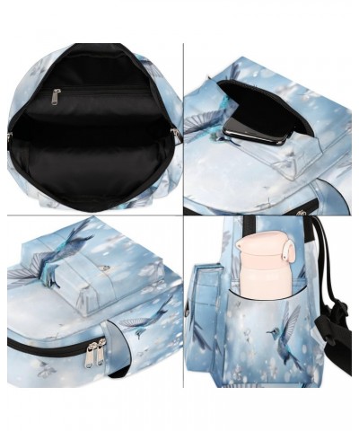 Hummingbird Bird Small Backpack for Women Ladies Mini Backpack Travel Casual Backpack Purse Satchel Daypack $23.23 Backpacks