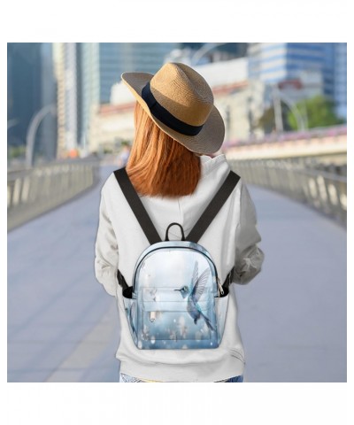 Hummingbird Bird Small Backpack for Women Ladies Mini Backpack Travel Casual Backpack Purse Satchel Daypack $23.23 Backpacks