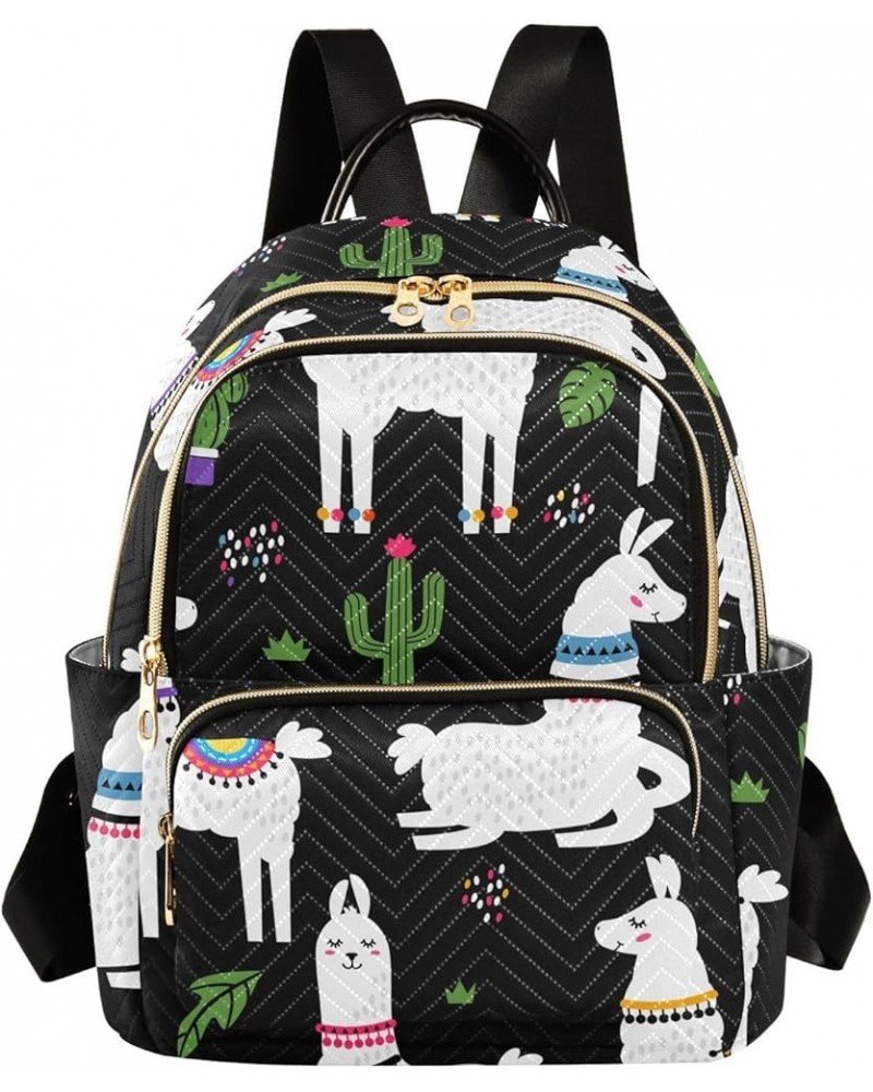 Mini Backpack Purse for Women Lightweight Girls Small Size Cute Animal Alpaca School Teens College Traveling Medium $19.46 Ba...