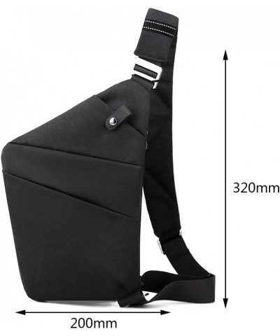 Anti Theft Travel Bag Multifunctional Anti Theft Crossbody Bag Nylon Travel Sling Bag for Men Women Black $10.16 Totes