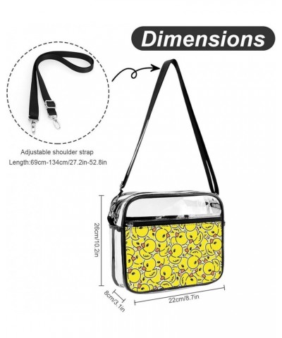 Clear Shoulder Handbag Fashion Waterproof Shoulder Bag With Adjustable Strap Color498 $17.07 Totes