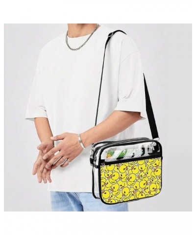 Clear Shoulder Handbag Fashion Waterproof Shoulder Bag With Adjustable Strap Color498 $17.07 Totes