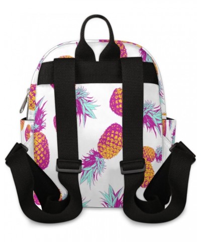 Pineapple Mini Backpack Purse for Women, Fruit Small Fashion Daypack Lightweight, Cute Casual Travel Bag $15.95 Backpacks